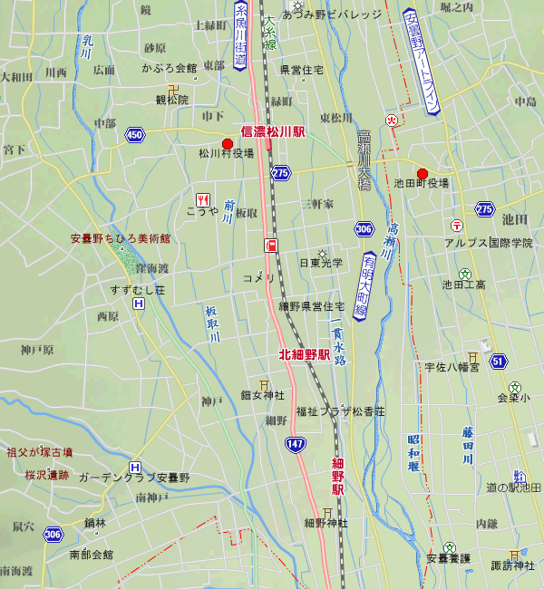 信濃松川店 Familymart店舗検索 ファミマップ