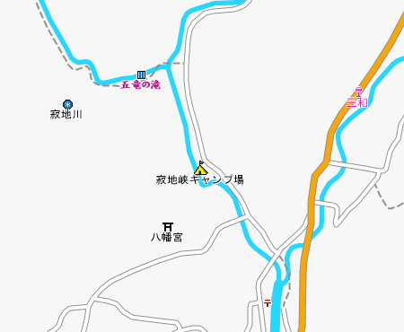 寂地峡キャンプ場 広島県 オートキャンプ場マップ ソニー損保 Mapple