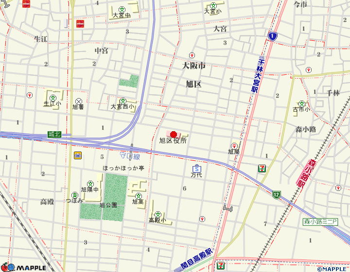 大阪市旭区を地図から賃貸 マンション アパートのお部屋探しなら ワントップハウス ワントップハウス京橋店